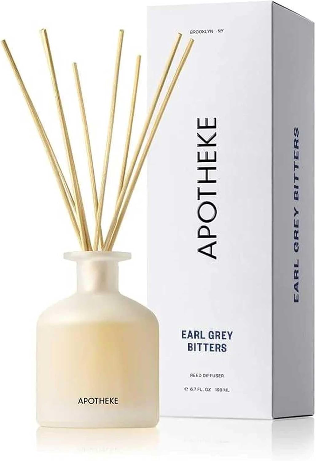 Luxury Scented Reed Diffuser for Home, Earl Grey Bitters - 6.7 Fl Oz