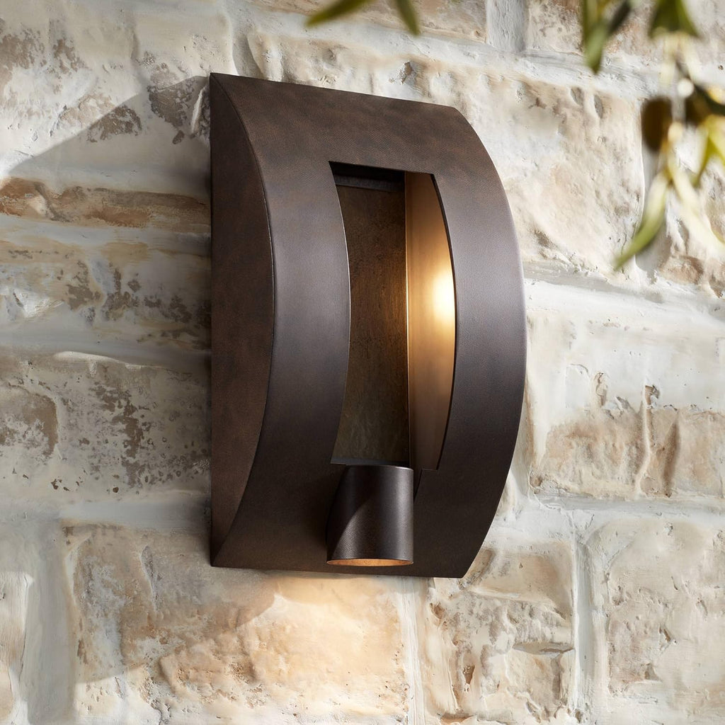 16" High Modern Outdoor Wall Light